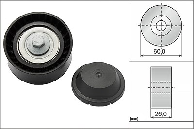 Schaeffler Ina Umlenk-/Führungsrolle, Keilrippenriemen [Hersteller-Nr. 532082410] für Land Rover von Schaeffler INA