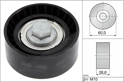 Schaeffler Ina Umlenk-/Führungsrolle, Keilrippenriemen [Hersteller-Nr. 532086810] für Opel, Vauxhall von Schaeffler INA