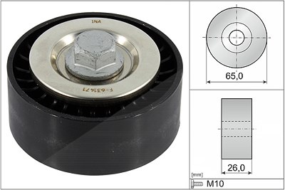 Schaeffler Ina Umlenk-/Führungsrolle, Keilrippenriemen [Hersteller-Nr. 532089610] für Opel von Schaeffler INA