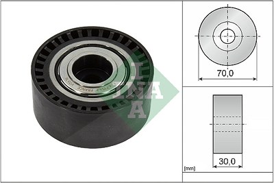 Schaeffler Ina Umlenk-/Führungsrolle, Keilrippenriemen [Hersteller-Nr. 532092310] für Mercedes-Benz von Schaeffler INA