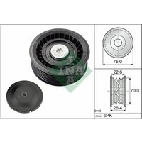 Umlenk-/Führungsrolle, Keilrippenriemen INA 532 0344 10 von INA