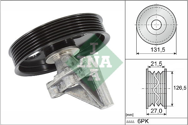 Umlenk-/Führungsrolle, Keilrippenriemen INA 532 0354 10 von INA