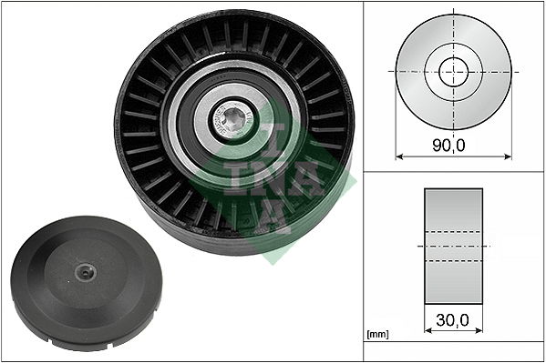 Umlenk-/Führungsrolle, Keilrippenriemen INA 532 0514 10 von INA