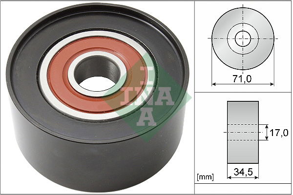 Umlenk-/Führungsrolle, Keilrippenriemen INA 532 0542 10 von INA