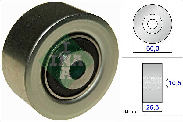 Umlenk-/Führungsrolle, Keilrippenriemen INA 532 0561 10 von INA