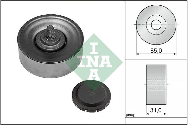 Umlenk-/Führungsrolle, Keilrippenriemen INA 532 0569 10 von INA