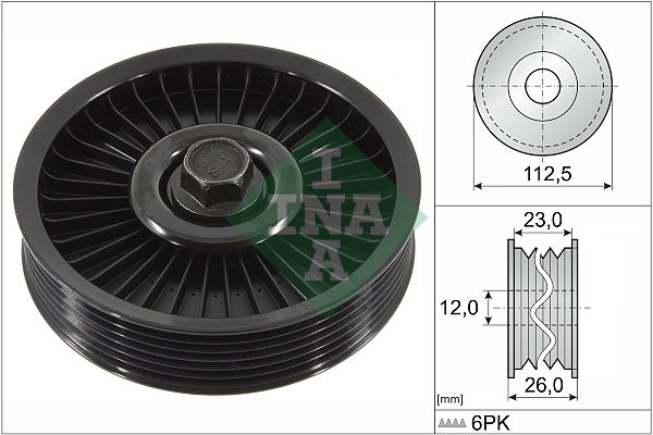 Umlenk-/Führungsrolle, Keilrippenriemen INA 532 0594 10 von INA