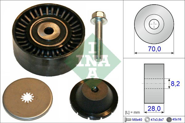 Umlenk-/Führungsrolle, Keilrippenriemen INA 532 0600 10 von INA