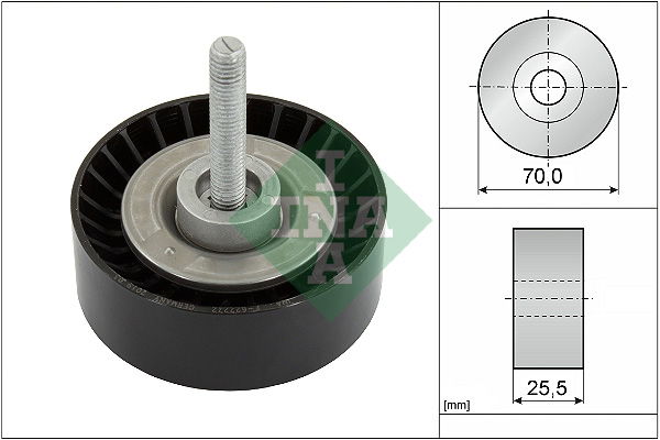 Umlenk-/Führungsrolle, Keilrippenriemen INA 532 0652 10 von INA