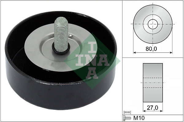 Umlenk-/Führungsrolle, Keilrippenriemen INA 532 0658 10 von INA