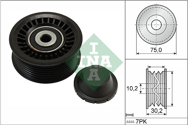 Umlenk-/Führungsrolle, Keilrippenriemen INA 532 0668 10 von INA