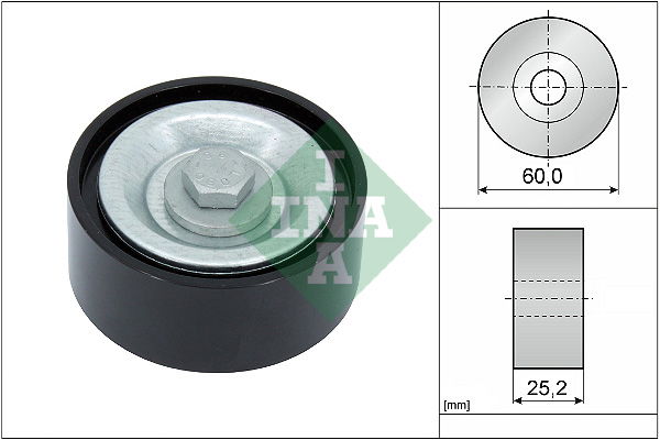 Umlenk-/Führungsrolle, Keilrippenriemen INA 532 0715 10 von INA