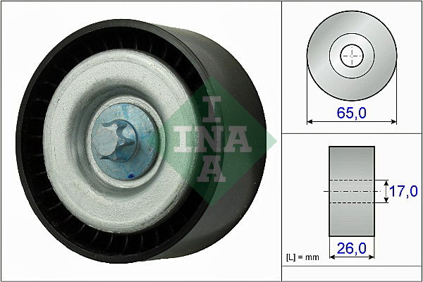 Umlenk-/Führungsrolle, Keilrippenriemen INA 532 0777 10 von INA