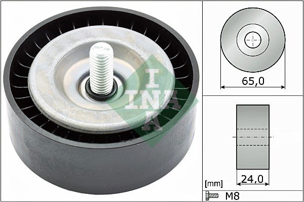 Umlenk-/Führungsrolle, Keilrippenriemen INA 532 0782 10 von INA