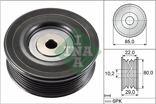 Umlenk-/Führungsrolle, Keilrippenriemen INA 532 0799 10 von INA