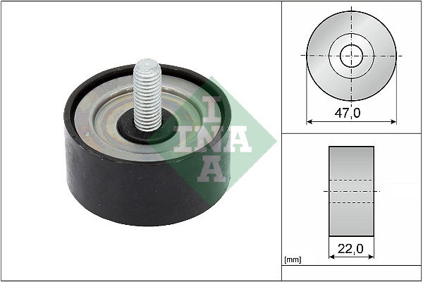 Umlenk-/Führungsrolle, Keilrippenriemen INA 532 1001 10 von INA