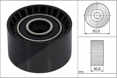 Schaeffler Ina Umlenk-/Führungsrolle, Zahnriemen [Hersteller-Nr. 532088410] für Opel von Schaeffler INA