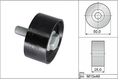 Schaeffler Ina Umlenk-/Führungsrolle, Zahnriemen [Hersteller-Nr. 532089910] für Audi, Cupra, Seat, Skoda, VW von Schaeffler INA