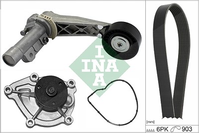 Schaeffler Ina Wasserpumpe + Keilrippenriemensatz [Hersteller-Nr. 529050430] für Citroën, Mini, Peugeot von Schaeffler INA