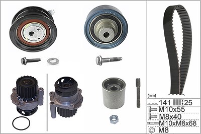 Schaeffler Ina Wasserpumpe + Zahnriemensatz [Hersteller-Nr. 530036130] für Skoda, VW, Seat von Schaeffler INA