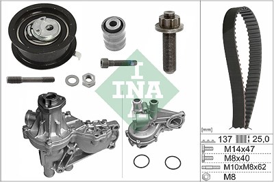 Schaeffler Ina Wasserpumpe + Zahnriemensatz [Hersteller-Nr. 530037732] für VW, Seat, Ford von Schaeffler INA