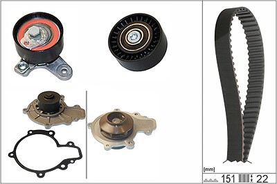 Schaeffler Ina Wasserpumpe + Zahnriemensatz [Hersteller-Nr. 530057230] für Chevrolet, Opel von Schaeffler INA