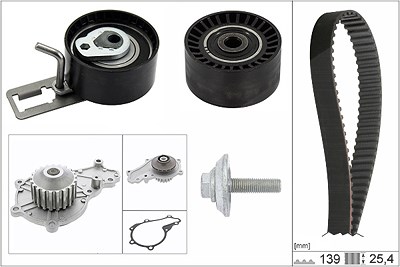 Schaeffler Ina Wasserpumpe + Zahnriemensatz [Hersteller-Nr. 530057730] für Citroën, Peugeot von Schaeffler INA