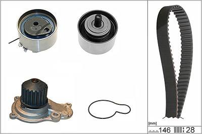 Schaeffler Ina Wasserpumpe + Zahnriemensatz [Hersteller-Nr. 530064130] für Jeep, Dodge, Chrysler von Schaeffler INA