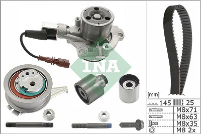 Schaeffler Ina Wasserpumpe + Zahnriemensatz [Hersteller-Nr. 530075930] für VW, Skoda von Schaeffler INA