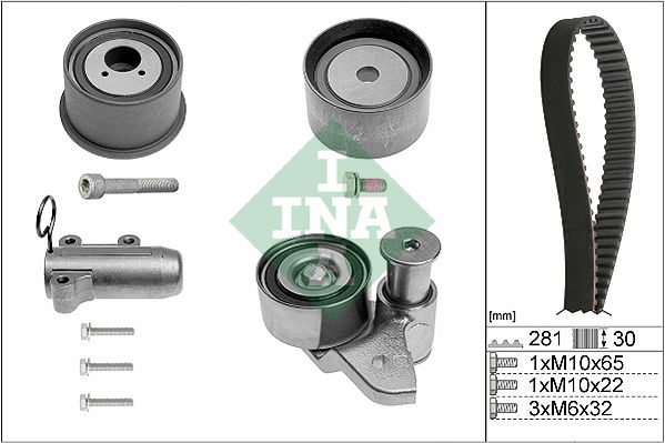 Zahnriemensatz INA 530 0480 10 von INA