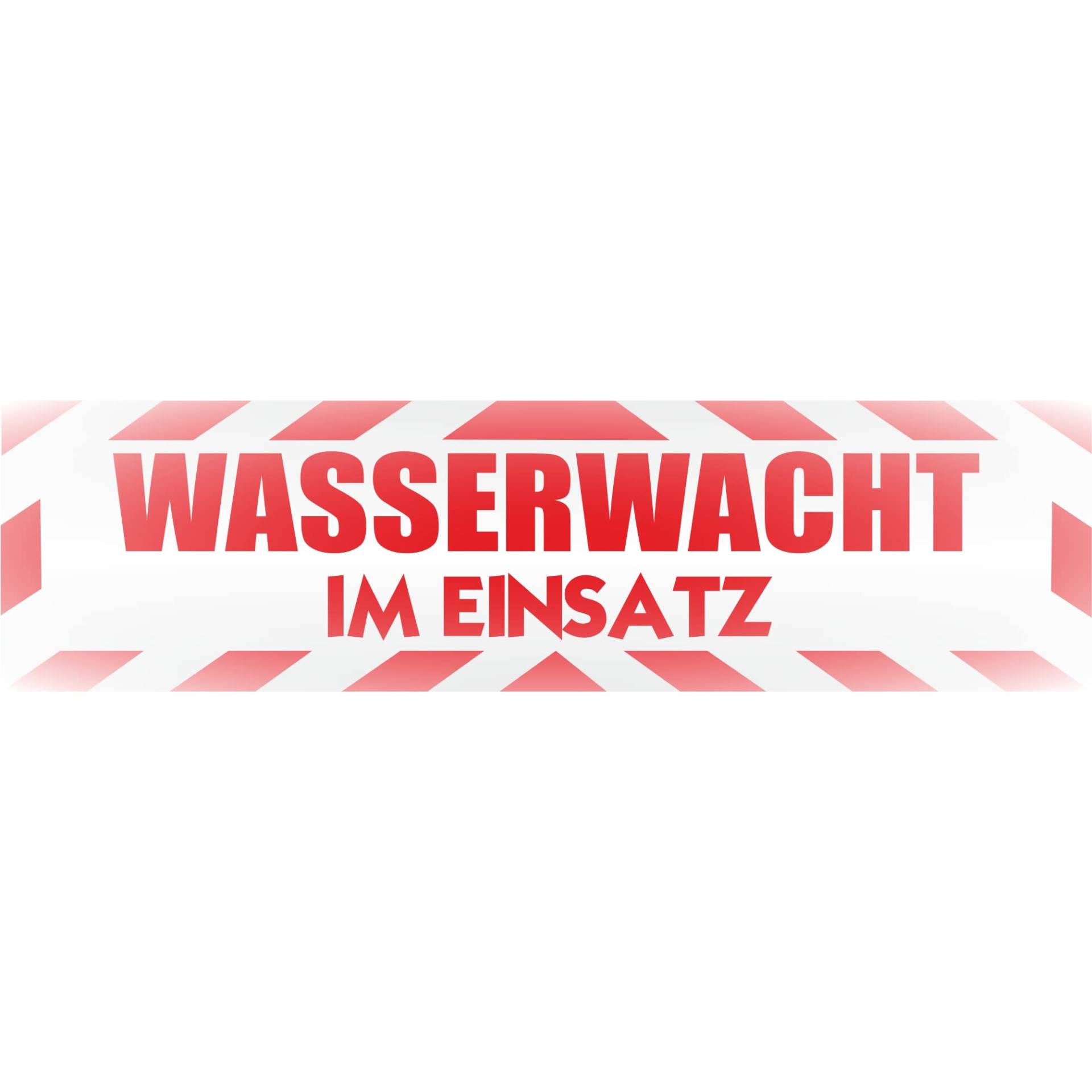 INDIGOS UG - Magnetschild Wasserwacht im Einsatz mit Rahmen 45 x 12 cm reflektierend - Magnetfolie für Auto - LKW - Truck - Baustelle - Firma von INDIGOS UG