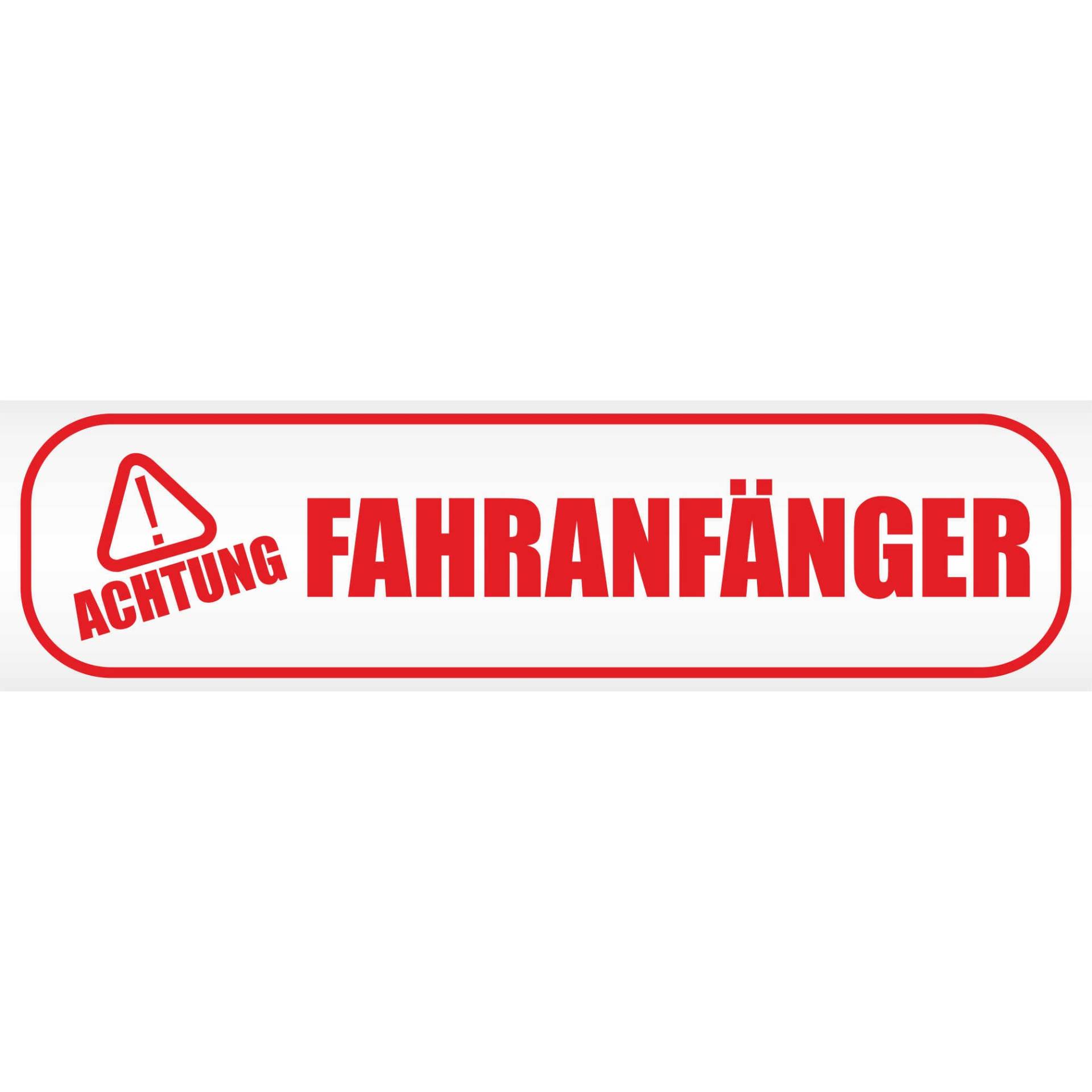 INDIGOS UG - Magnetfolie Achtung ! - Fahranfänger 30 x 8 cm - Magnetschild für Auto - LKW - Truck - Baustelle - Firma von INDIGOS UG