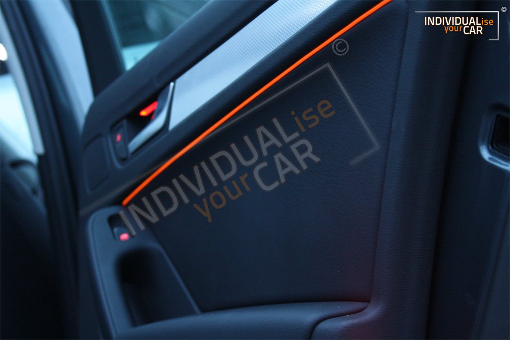 INDIVIDUALise your CAR EL Ambiente Lichtleiste Ambientebeleuchtung Innenraumbeleuchtung (1m Amber/BMWOrange) von INDIVIDUALise your CAR