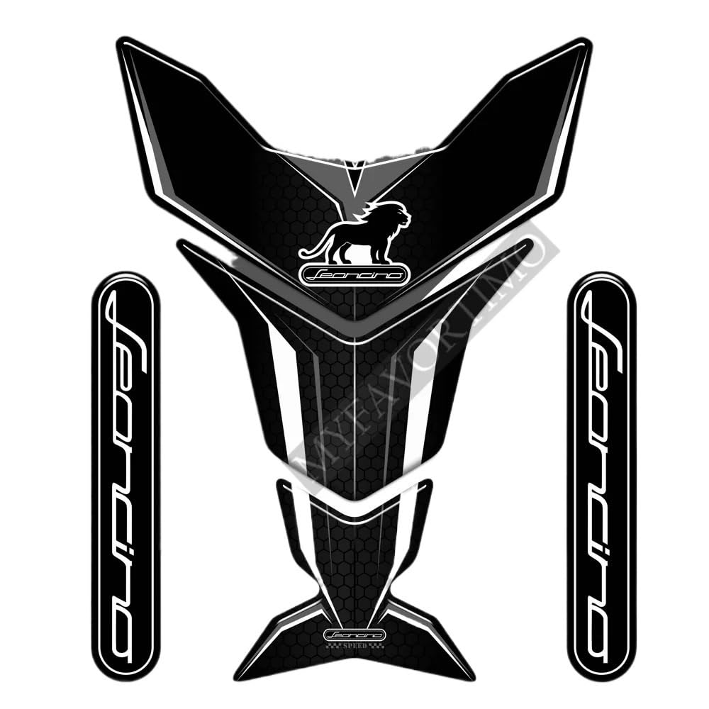 INEOUT Tankdeckel Aufkleber Motorrad-Schutzverkleidung für Benelli Leoncino 125 250 500 800 Aufkleber Kraftstofftank-Pad Emblem Logo 2018–2021 von INEOUT