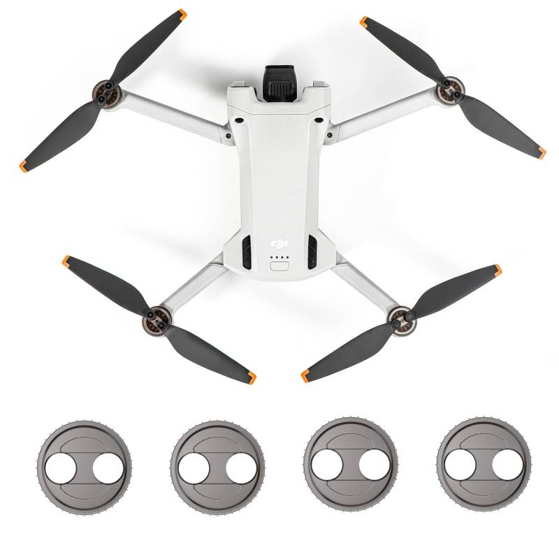 6er-Pack Motorabdeckung Motorschutz für DJI Mini 3 Pro staubdicht wasserdicht, Motorabdeckung aus ABS, Grau von INF