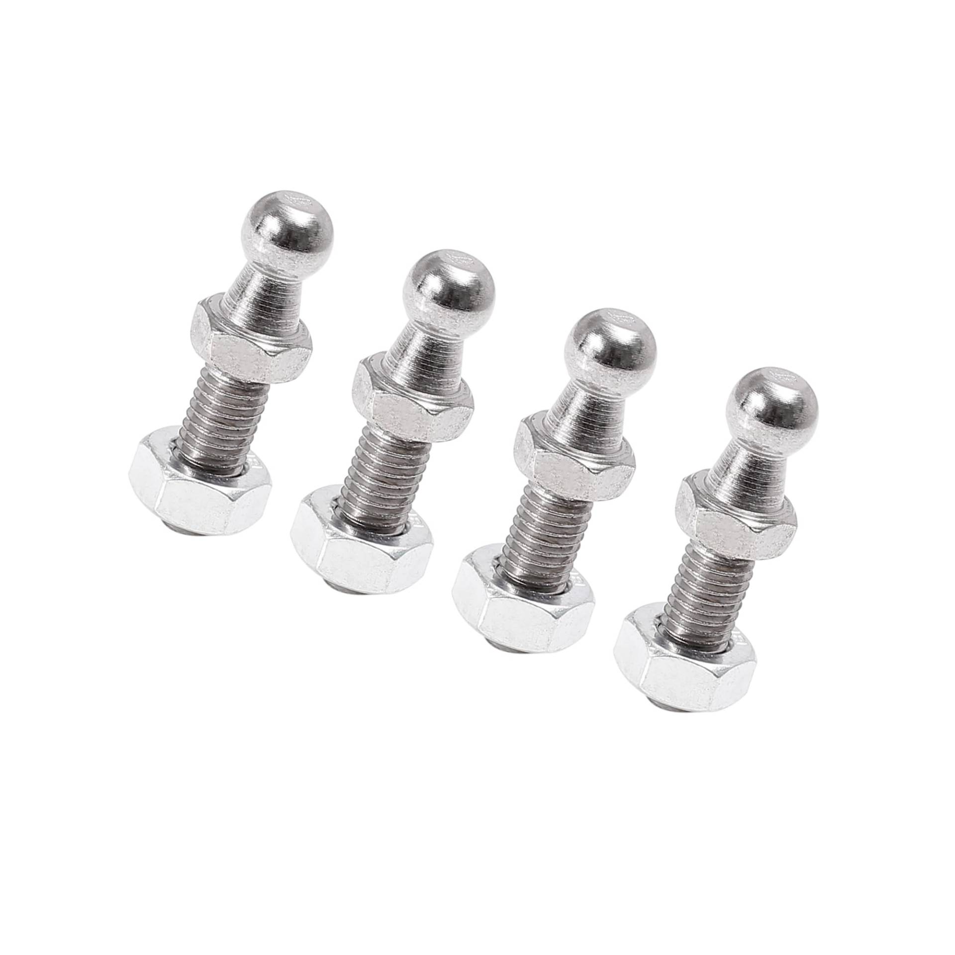 INFINAUTO 4 Set 10 mm M8 x 20 mm Auto-Gasdruckfeder Kugelbolzen für Gasdruckfedern, Stoßdämpfer, stilvolles Design von INFINAUTO