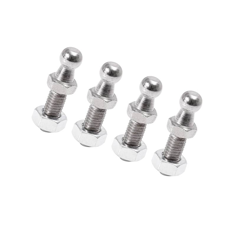 INFINAUTO 4 Set 10 mm M8 x 20 mm Auto-Gasdruckfeder Kugelbolzen für Gasdruckfedern, Stoßdämpfer, stilvolles Design von INFINAUTO