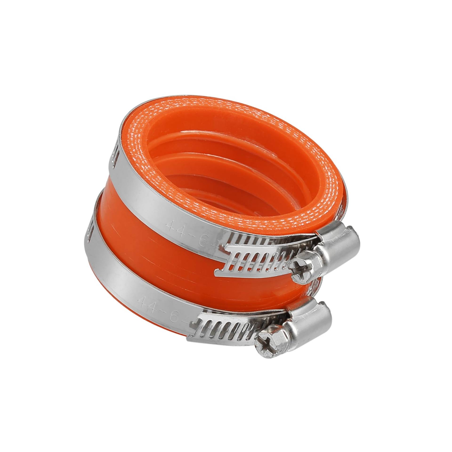 INFINAUTO 45 mm ID, orangefarbener Vergaser-Adapter, Ansaugrohr, Stiefelschnittstelle, 1 Stück, langlebiges Material, stilvolles Design von INFINAUTO