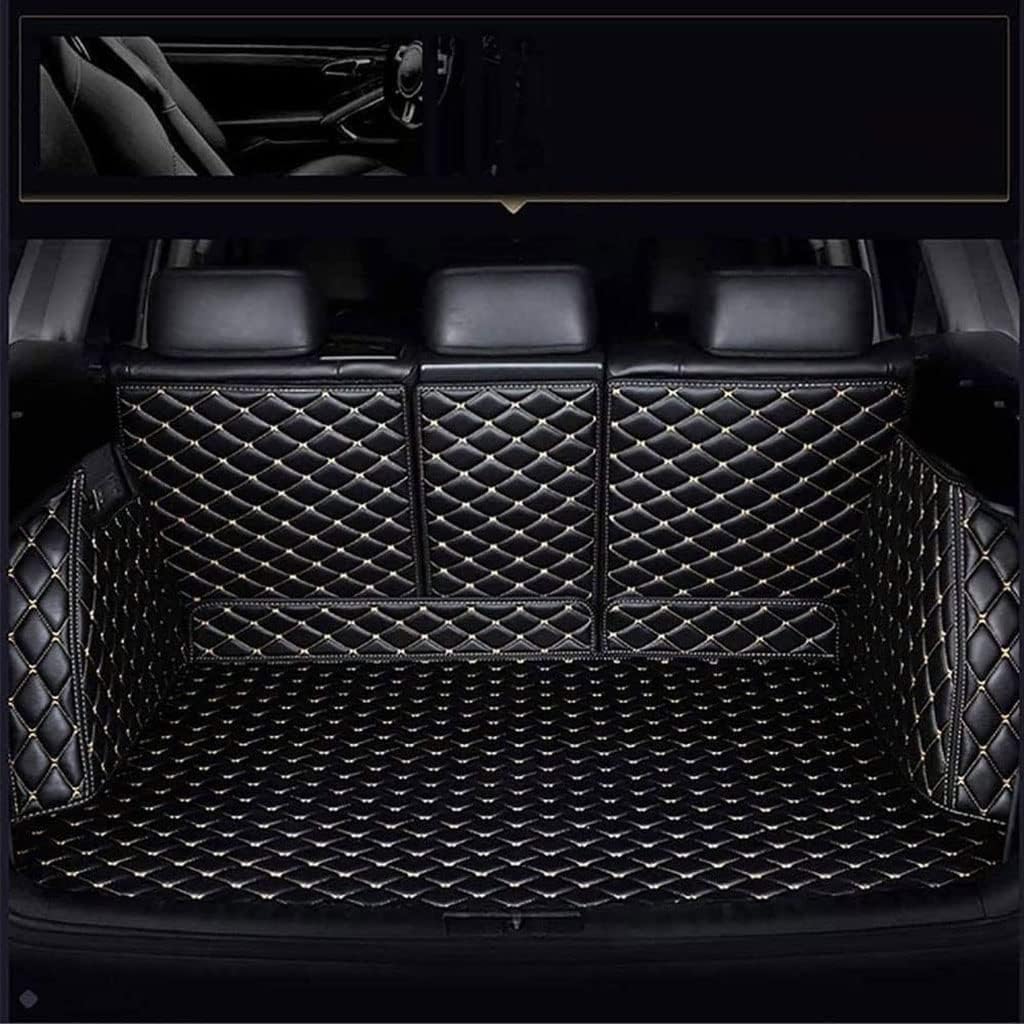 Für Jeep Renegade 2015-2022 Auto Alle Inclusive Hinteren Koffer Cargo Mat Boot Liner Fach Hinten Boot Gepäck Abdeckung Zubehör,C-Black Beige von INGKE