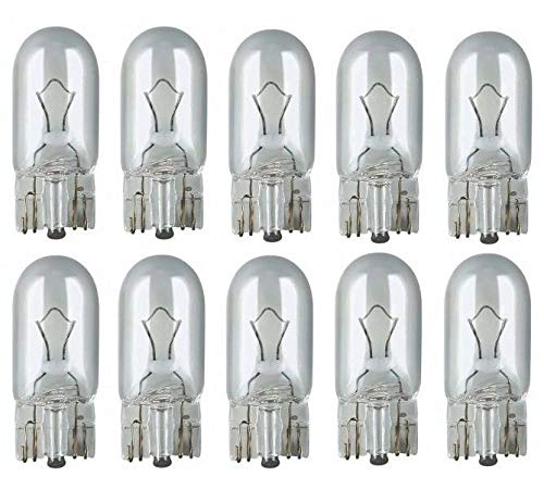 INION 10x Stück – W5W - T10-12V - 5W - W2.1x9.5d - KFZ Beleuchtung - LONGLIFE - Glühlampe Glassockellampe Glühbirne Soffitte Autolampen WERKSTATTWARE/chiavi von INION