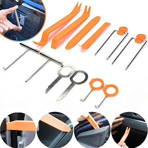 12 Stück Set Hebelwerkzeug Armaturenbrett Entfernung Auto Repair Werkzeug Kit Türverkleidungs Lösewerkzeug Zierleistenkeile Set Autotür Panel Auto Radio -101835- INION® von INION