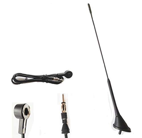 1x Auto Antenne 40cm mit ANTENNENFUSS und Kabel Dachantenne Radio Stabantenne Fahrzeugantenne Radioempfang AM/FM - INION von INION