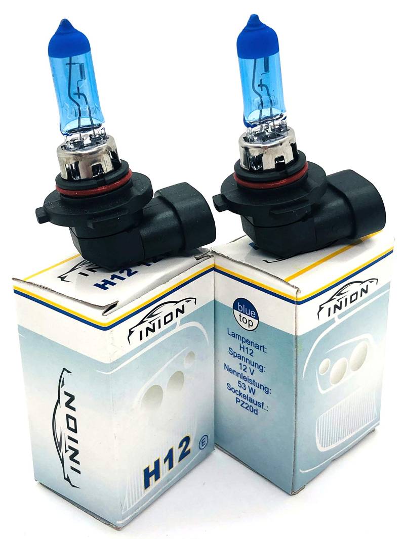 INION 2xStück H12-53W - 9055-12V Xenon Optik Lights - Halogen Auto Lampen für Abblendlicht Fernlicht Zusatzscheinwerfer und Nebelscheinwerfer. / chiavi von INION