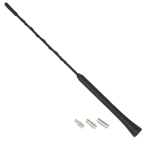 40cm Kurzstabantenne Radio Antenne Autoantenne Dachantenne Radioempfang AM FM Inkl. 3 Adaptern M4 M5 M6 von INION