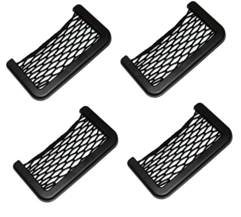 4x Stück Auto Netztasche Aufbewahrung Netz selbstklebender Befestigung Grösse 14x8 cm von INION