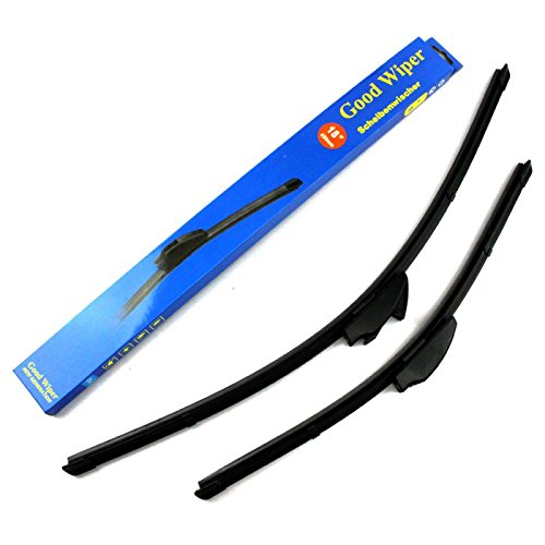 530mm 500mm GOOD WIPER AERO 2x Front Scheibenwischer Flachbalkenwischer mit Hakenbefestigung Wischerblätter Set für Frontscheibe Scheibenwischer blätter Satz Premium Qualität. INION von INION