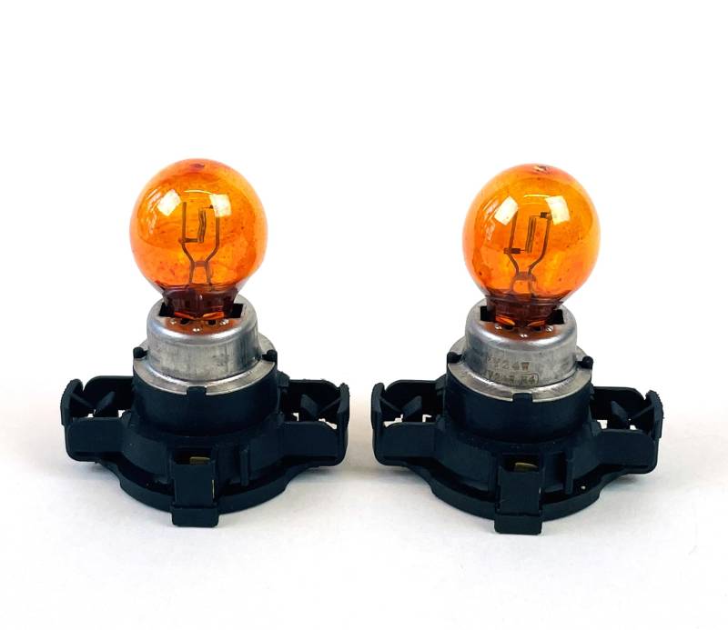 INION - 2x Stück PY24W Amber/Orang 12V 24W PGU20/4 Halogen Lampe Blinklich Signallampe von INION