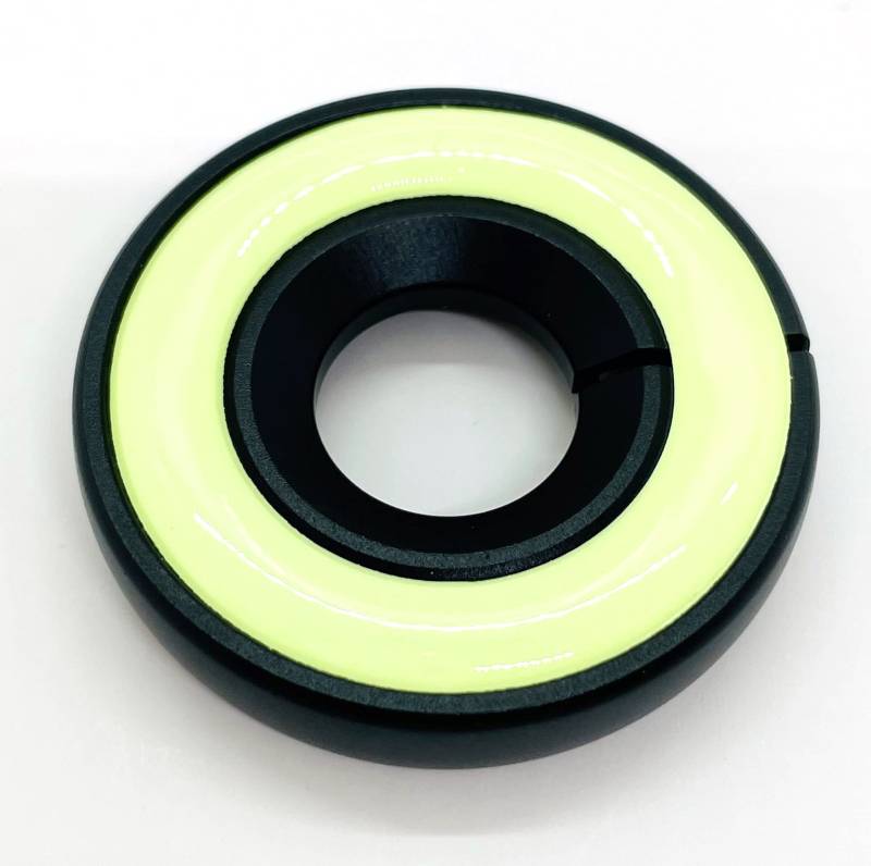 SCHWARZ/BLACK Leuchtend Zündschloss ABDECKUNG Ring Dekorative Aufkleber Ring Schlüsselloch Schutz Ring Start Schalterknopf Alu Rahmen FLUORESZIEREND leuchtet im Dunkeln - sarachen - INION® von INION