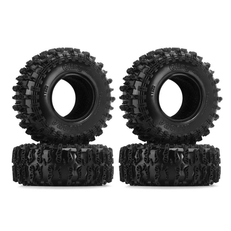 INJORA 1.3" Reifen -S5 Cling On Reifen 70 * 26mm für SCX24 TRX4M AX24 1/18 1/24 Micro Crawler,T1320 von INJORA