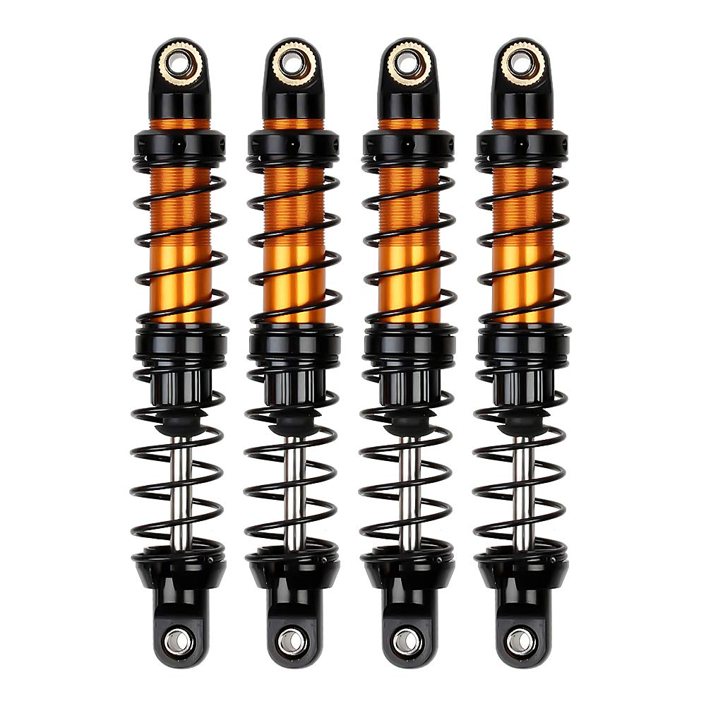 INJORA RC Stoßdämpfer 4pcs RC Shock Absorber RC Dämpfer Set für 1/10 RC Crawler Car Axial SCX10 90046 AXI03007 TRX4 TRX6 (100mm) von INJORA